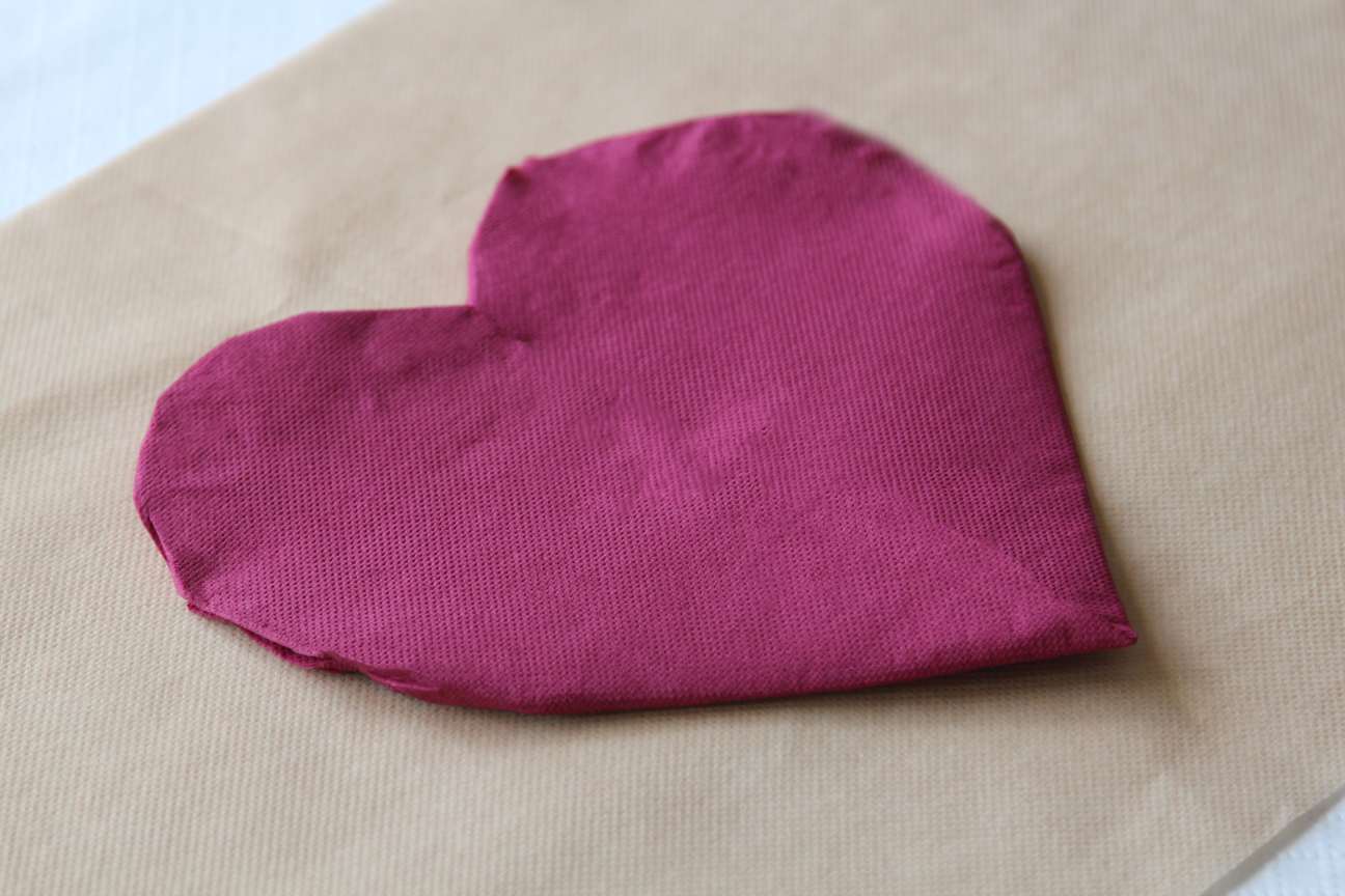corazon de servilletas de papel corazon de servilletas de papel