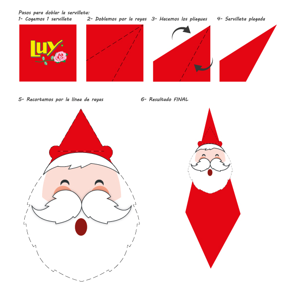 Recortable para manualidad de Navidad Recortable para manualidad de Navidad